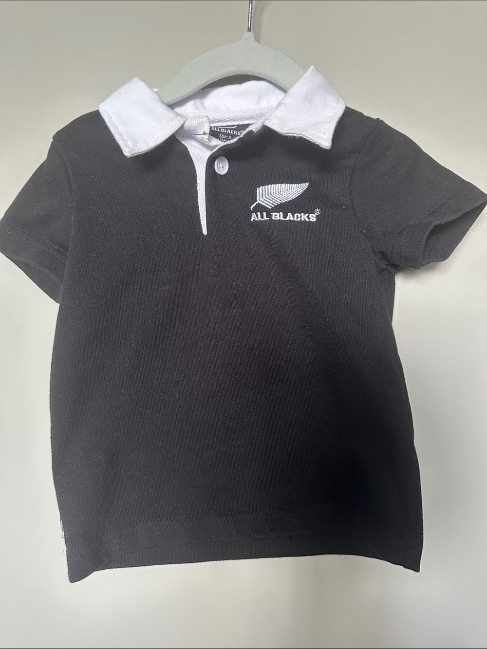 All Blacks baby rugby shirt